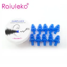 10pcs Silica gel Ear Plugs Sound Insulation Ear Protection Earplugs Anti-noise SleepingPlugs for Travel Noise Reduction Swim