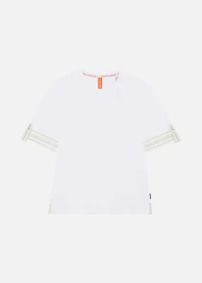 AIR BRAKE CUFF TEE WHITE/WHITE