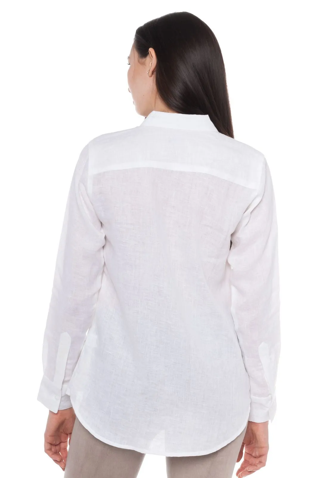 Aloe | Women's Long Sleeve Linen Shirt