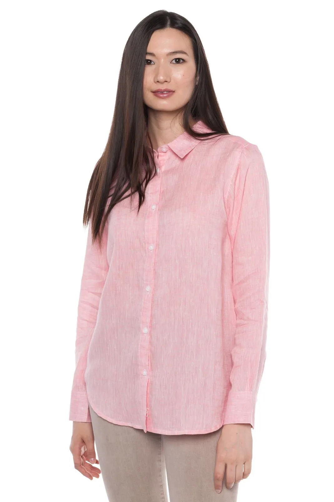 Aloe | Women's Long Sleeve Linen Shirt