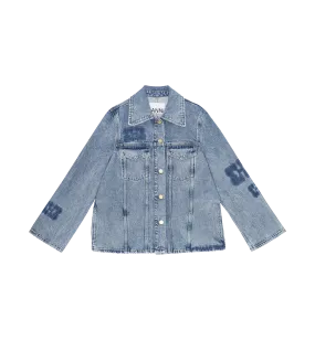 GANNI Patch Denim Jacket