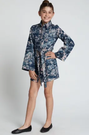 Honey & Beau Denim Daze Dress Print